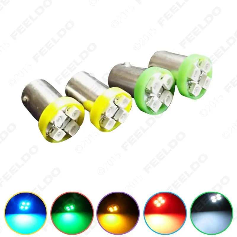 Автомобисветодиодный светодиодная лампа BA9S 1210 4 SMD холодный