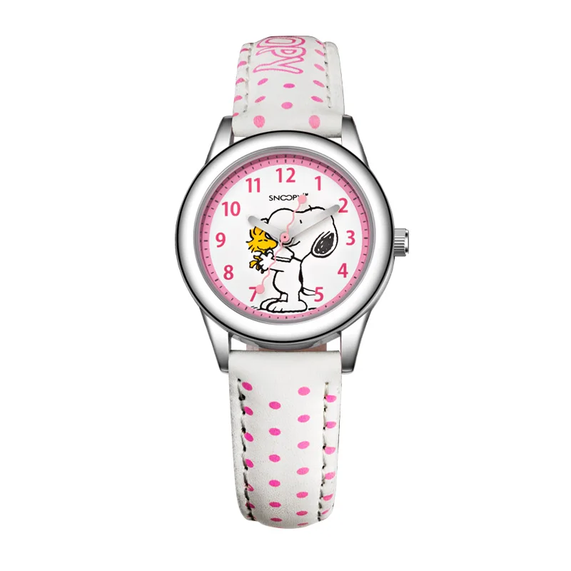 Snoopy часы женские часы креативные детские часы relogio feminino милые кварцевые наручные часы Брендовые Часы - Цвет: Белый