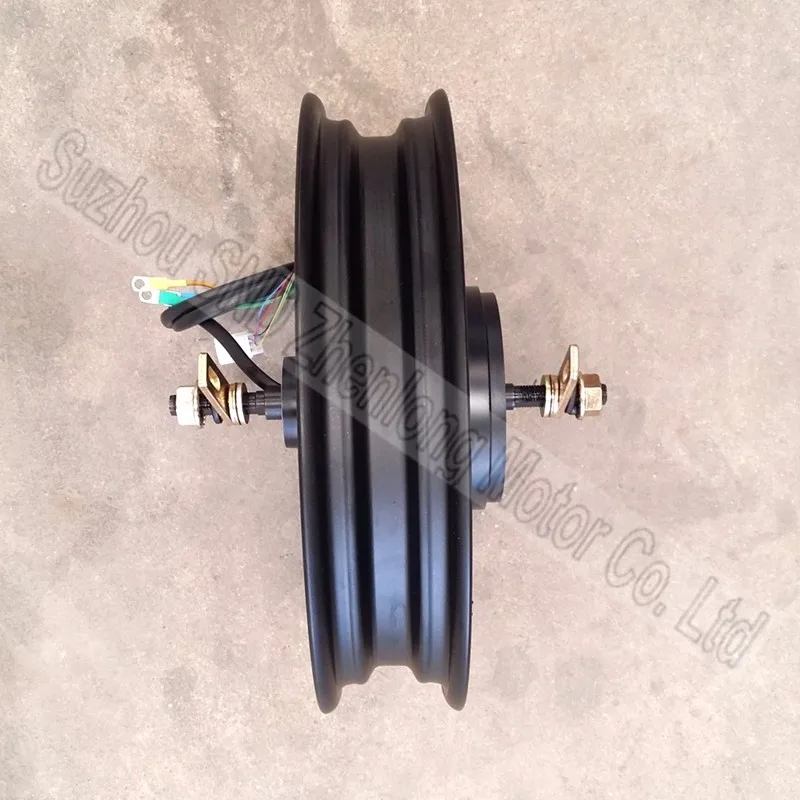 Discount 16inch 1500W ZL motor  48V 60V 72V 96V  wide voltage e-bike and  e-scooter high power hub motor wirh drum brake  G-M502 3