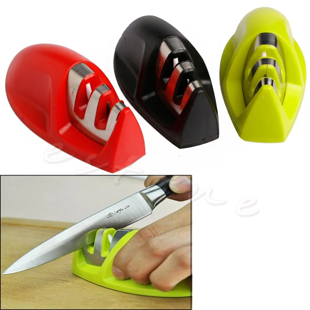 Portable Knife Sharpener Tool Sharpener Kitchen For Knife Two Stage Diamondin Freezer Parts