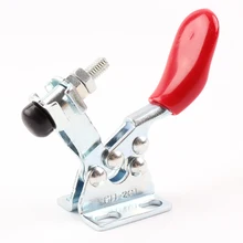 1 pièces en métal Horizontal à dégagement rapide outil à main pince à bascule pour la fixation de la pièce 60 Lbs antidérapant couvert outil à main pince à bascule