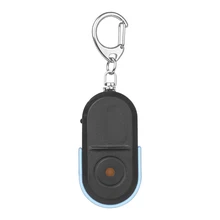 1 шт. со Звуком Свистка светодиодный свет анти-потеря устройство для поиска ключа брелок для ключей с локатором устройство беспроводной 10 м Мини анти-потерянный ключ Finder