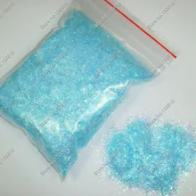 50 граммов/мешок переливчатая Радуга светло-голубой цвет блеск для ногтей полоски для DIY украшения ногтей и блестки для ногтей