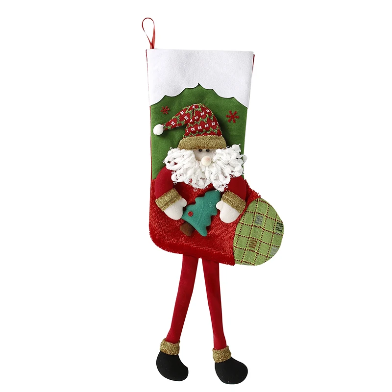 Christmas Xmas Bag Santa Claus Snowman Elk Decoration for Home New Year Products (1)