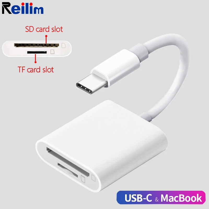 Адаптер для чтения карт USB 3 0 типа C USBC в SD кабель камеры OTG TF конвертер iPad pro Macbook