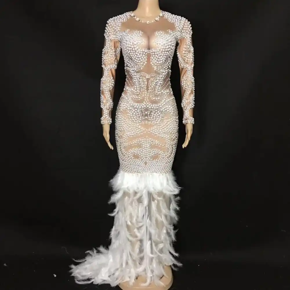 white feather clothing