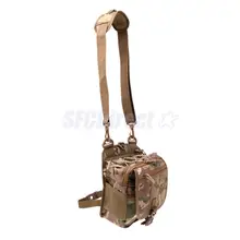 Холщовая водонепроницаемая рыболовная Сумка на бедро многофункциональная уличная сумка для хранения со съемным карманом для бутылки воды