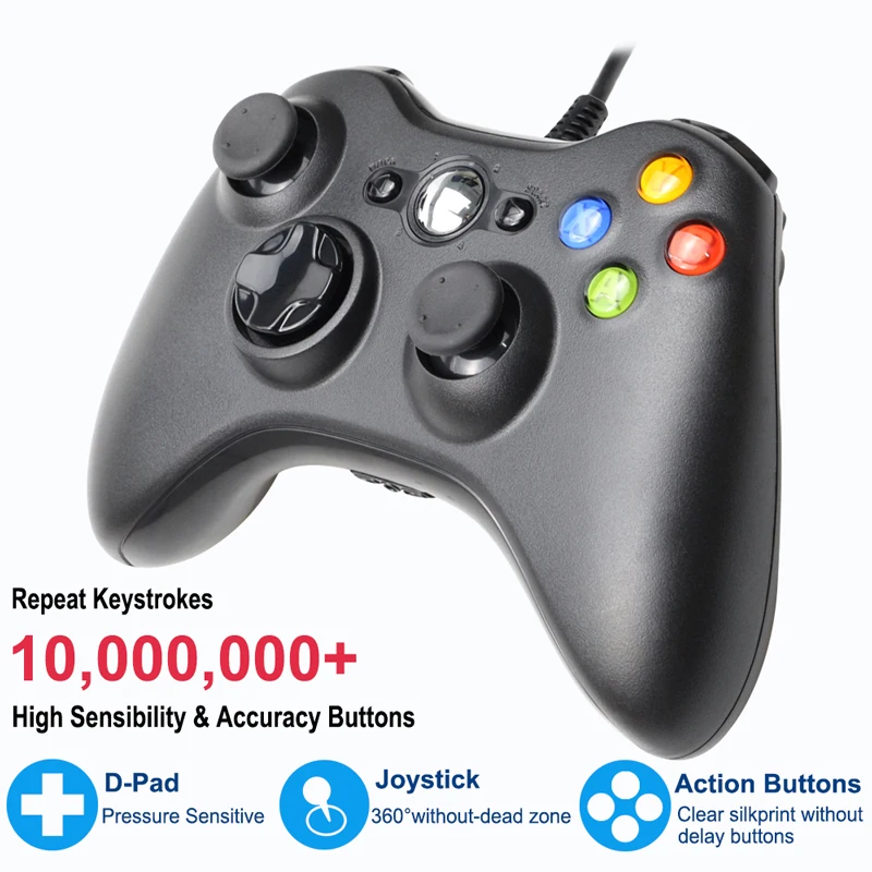 Беспроводной/проводной Bluetooth контроллер для Xbox 360 геймпад джойстик X box Jogos Win7/8/10 PC