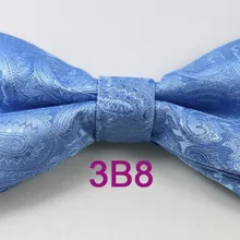 YIBEI Coachella Галстуки небесно-голубой галстук-бабочка Пейсли унисекс, однотонный галстук-бабочка мужские свадебные бабочки из микрофибры Регулируемый Papillon