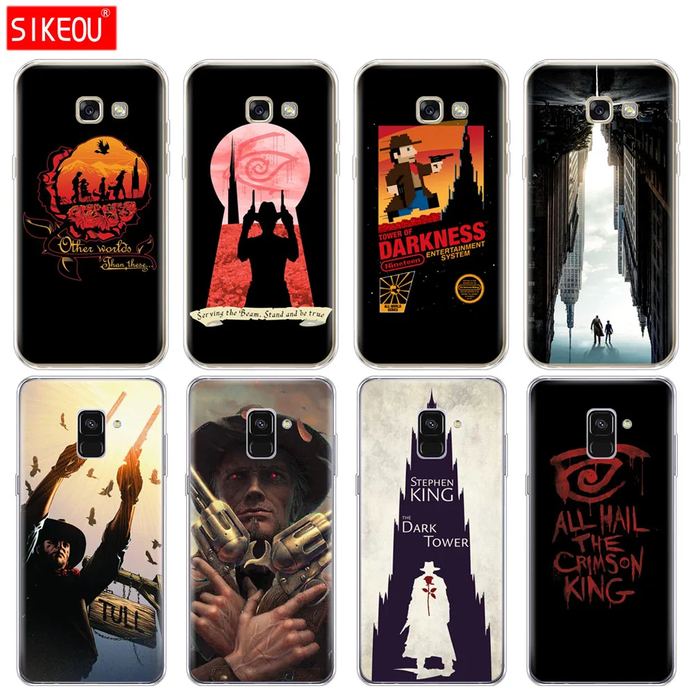 Silicone phone case cover for Samsung Galaxy A8 2018 A3 A310 A5 A510 A7 2016 2017 the dark tower Stephen King | Мобильные телефоны