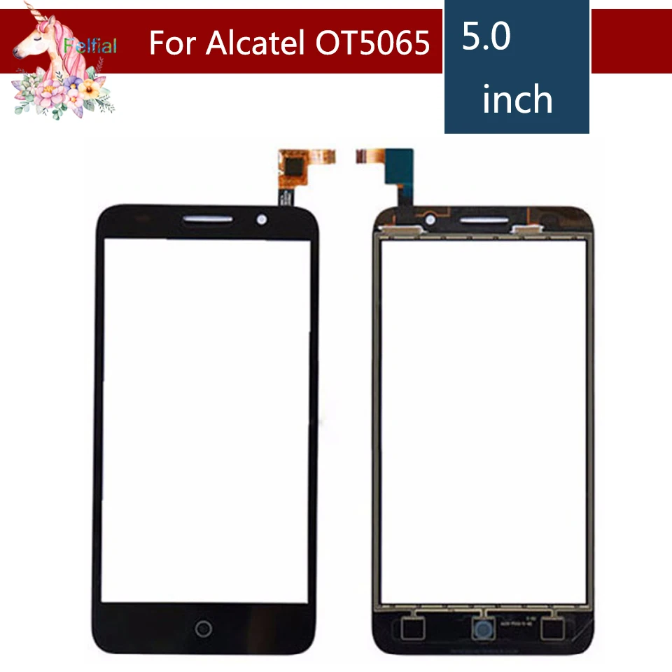 5," для Alcatel One Touch Pixi 3 4G OT5065 5065 5065A 5065D 5065X OT 5065 сенсорный экран дигитайзер сенсор внешняя стеклянная панель объектива