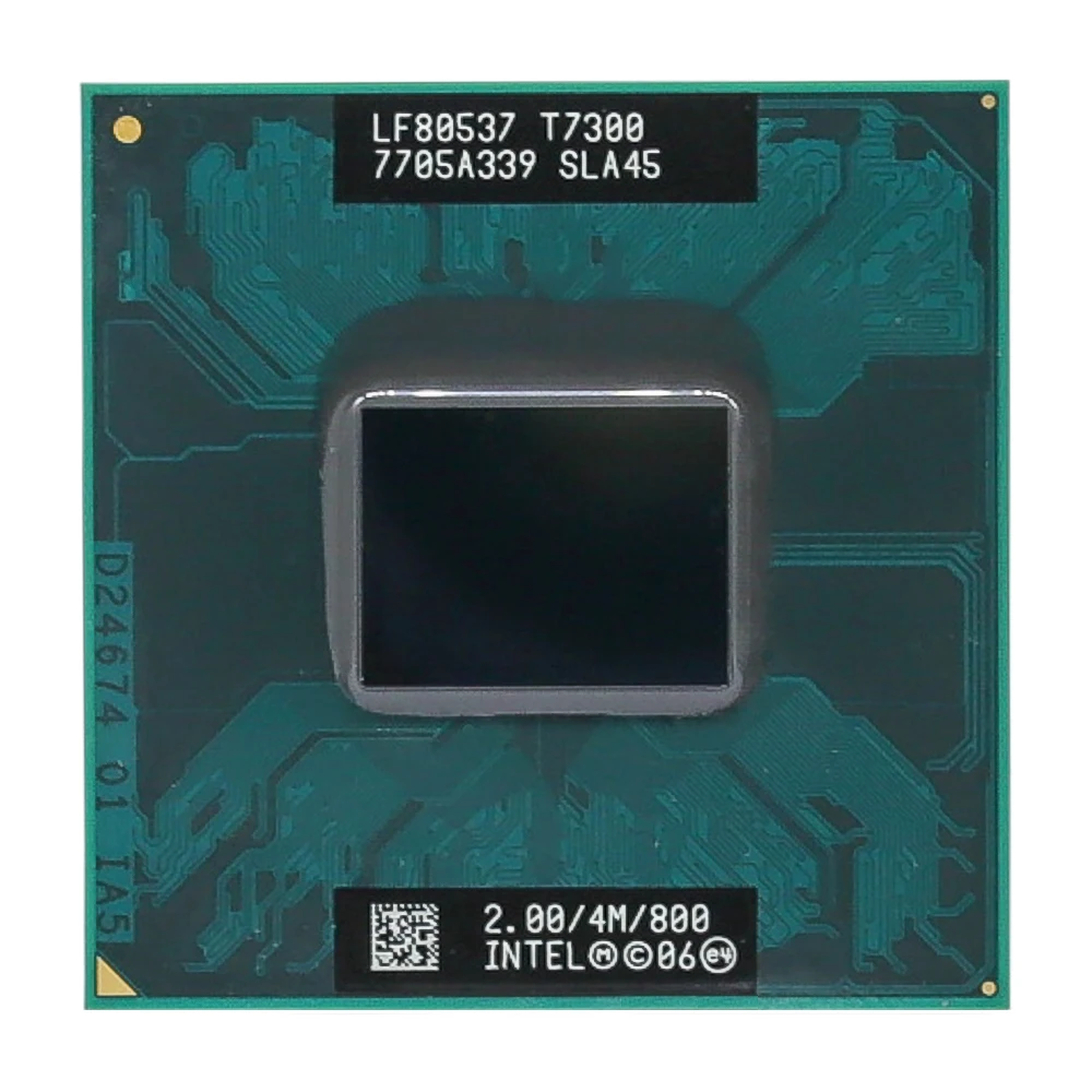 Closeout Intel CPU laptop Core 2 Duo T7300 CPU 4M Socket 479 Cache/2.0GHz/800/Dual-Core 87ZOY9Kg