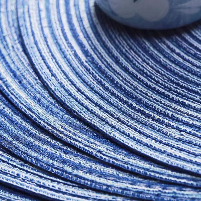 Dining Table Placemats Heat-resistant Weaved Round Non Slip Stain Resistant Washable Table Mats 899