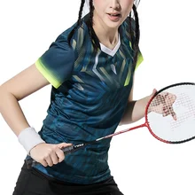 Новинка Qucik сухие теннисные рубашки для женщин, спортивные футболки, футболка для тенниса, футболки для бадминтона, одежда для тенниса, спортивные футболки
