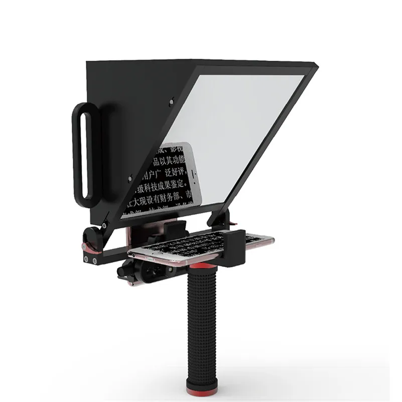 Телефон Teleprompter для 4-7 дюймов смартфон съемка советы для живого интервью короткий видеозахвата Teleprompter