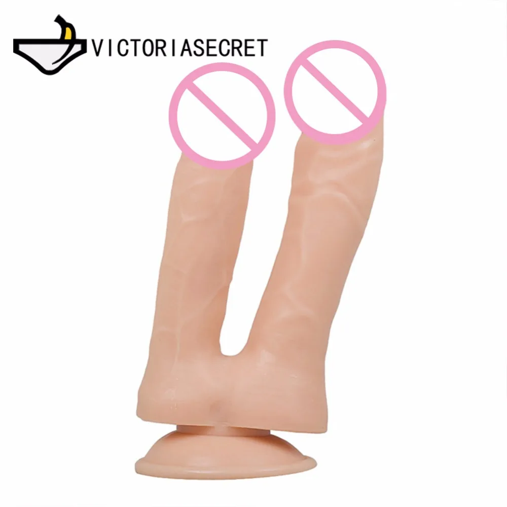 Double head Penis Big Dildo For Woman Realistic Vagina Masturbation Cock Penis Adults Toys Anal Butt Toys For Woman Sex Toy Shop