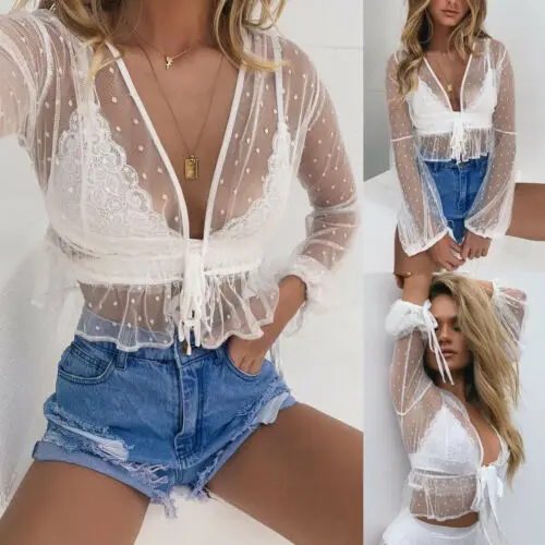 

Sexy Women Lady Cover Up Summer Lace Crochet Bikini Swimwear Beach Dress Bathing