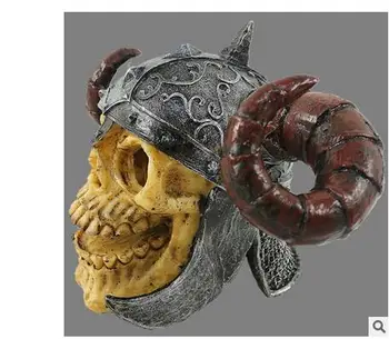 

Aquarium decoration fish tank set pieces of terror fish and shrimp to avoid resin skull head european-style pieces factory outle