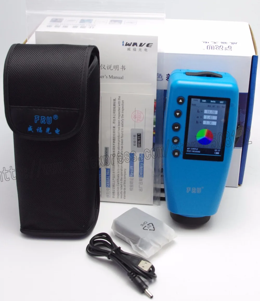 

FRU WR10QC 4mm Portable Digital Colorimeter, Color Meter ,Color Analyzer WR-10QC