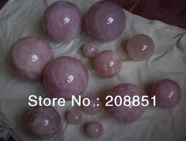 

NATURAL ROSE QUARTZ CRYSTAL SPHERE BALL HEALING , Wholesales Price , CDHC