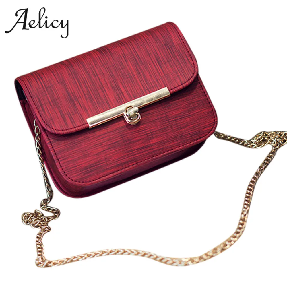Женская сумка Aelicy из искусственной кожи высокого качества с цепочкой|designer women
