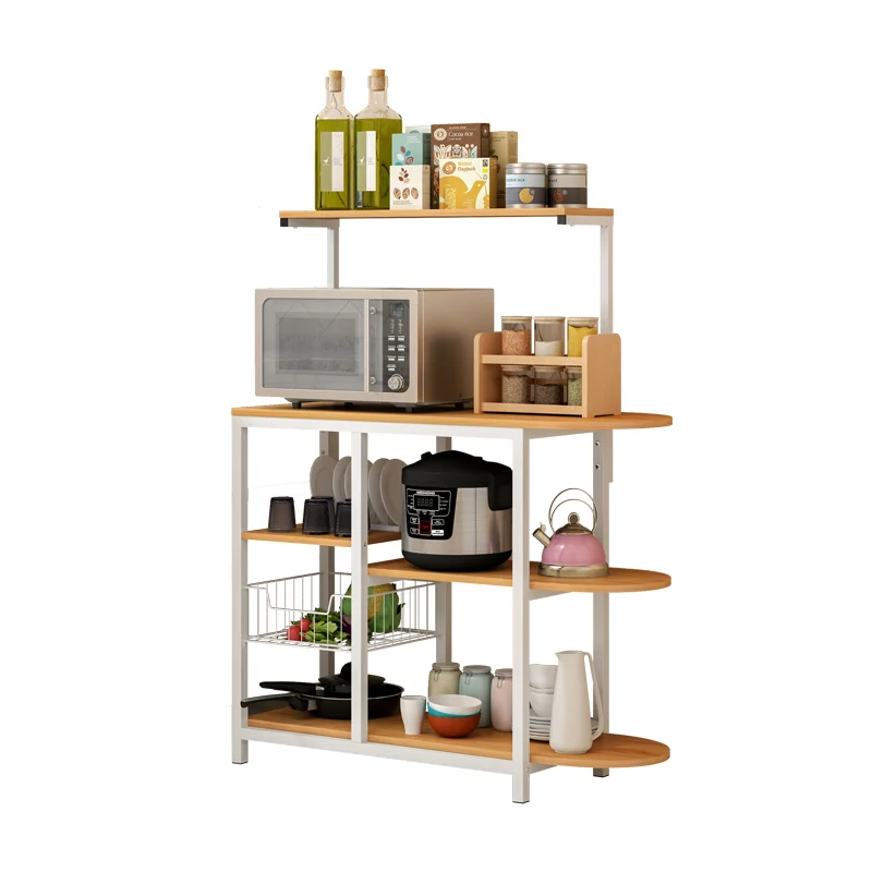 Kitchen racks floor multi-layer storage shelf oven shelf microwave oven shelf storage rack dish rack cabinet Kitchen racks floor multi-layer storage shelf oven shelf microwave oven shelf storage rack dish rack cabinet
