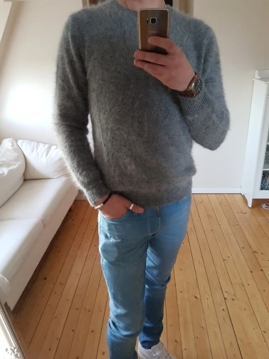 

Advanced customization Kim sighed with paragraph longhaired mink sweaters Men hedging necessary influx of men Korean JN104