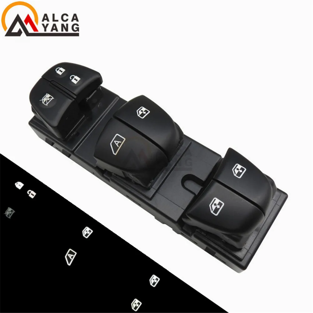 

White light Electric Power Window Switch For Nissan Qashqai/Altima/Sylphy/Tiida/X-Trail