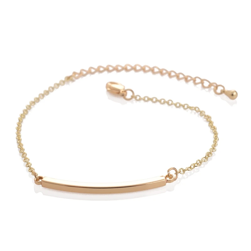 

Shuangshuo New Fashion Curved Bar Women Bracelets Bangles Chain Link Bracelets for Women Geometric Bracelet pulseras Sl013