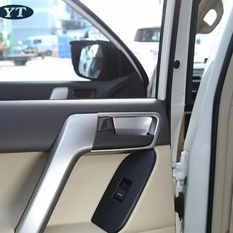 Авто дверь внутренний стикер для выемки интерьера литье для Toyota Prado, 4 шт./партия, автомобильные аксессуары