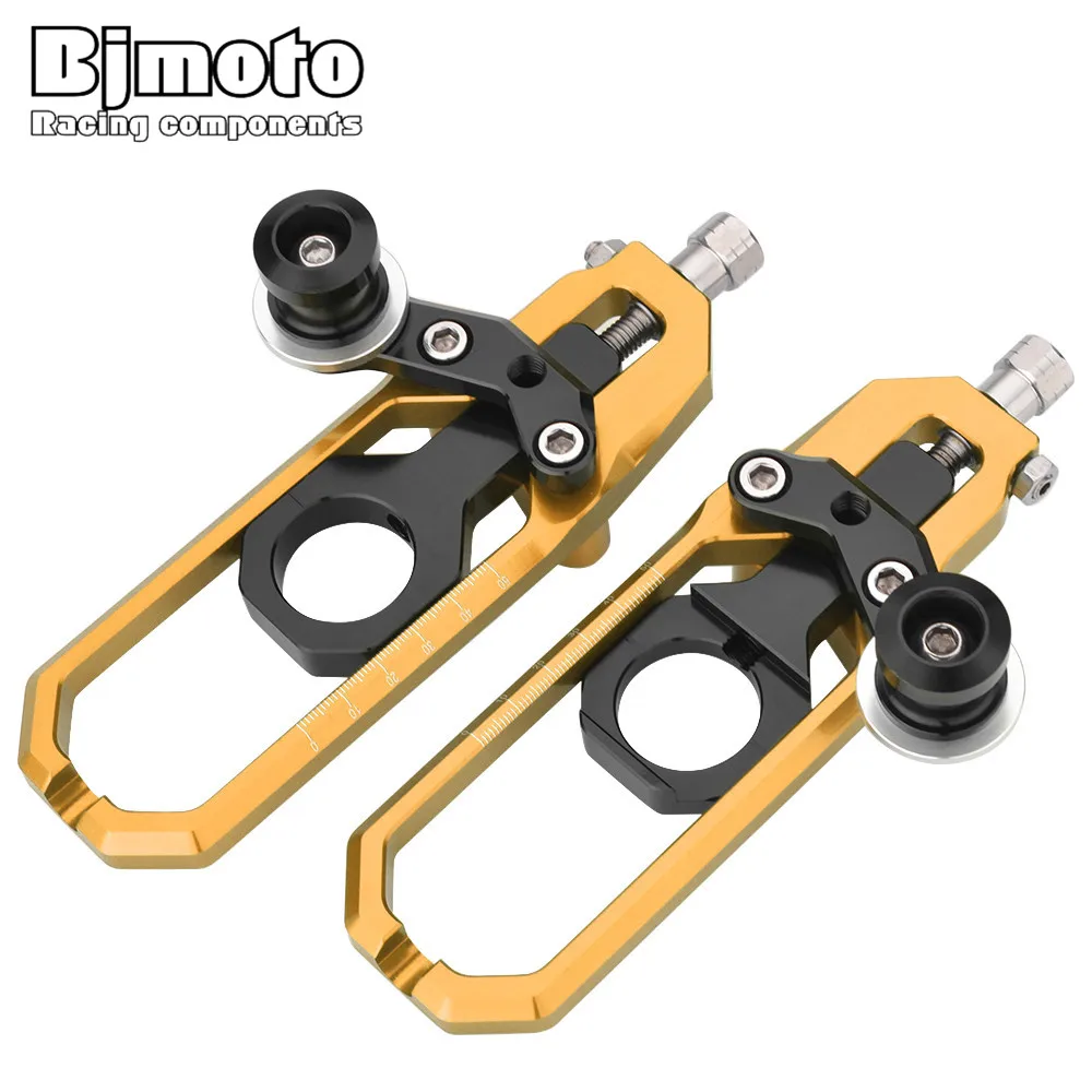

BJMOTO CNC Motorcycle Rear Axle Spindle Chain Adjusters Tensioners Catena with Spools For Suzuki GSXR 1000 GSXR1000 K9 2009-2015