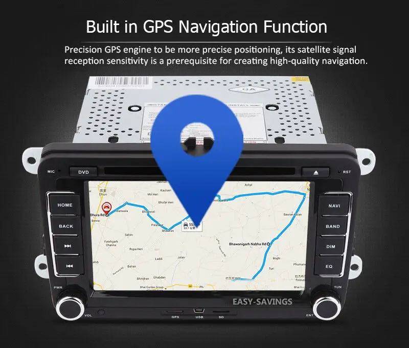 Clearance Android 9.1 7inch 2Din Car DVD Player Autoradio For VW/Volkswagen/Skoda/Seat/Passat/POLO/GOLF Octa Core Car GPS Navigation WIFI 6