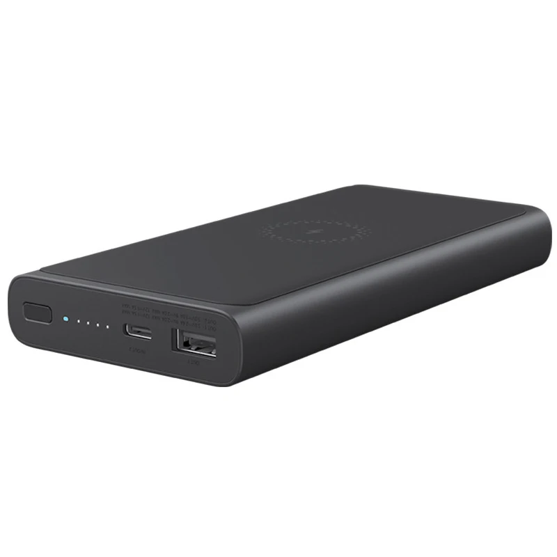Xiao mi Беспроводное зарядное устройство 10000 мАч Qi Быстрое беспроводное power Bank для