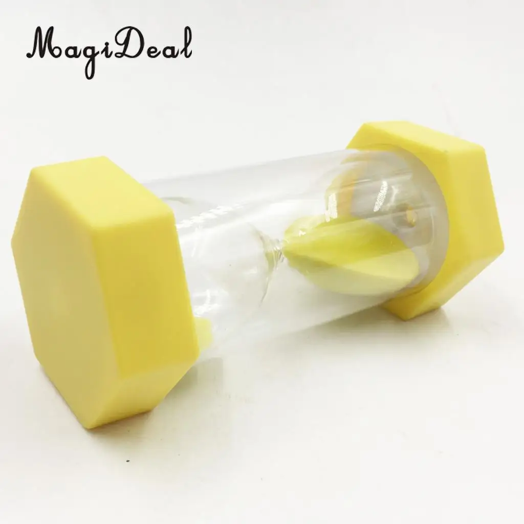 MagiDeal Clear Sand Hour Glass Sand 1/2/3/5/15 Minutes Timer Hourglass Multi Use foe Kitchen Cooking Brush Teeth Kids Toy