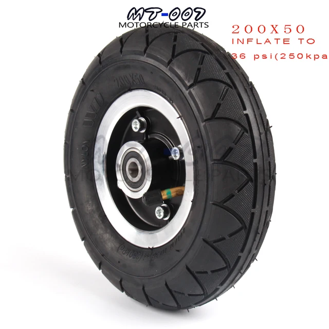US $9.69 200x50 Electric Scooter Tyre With Wheel Hub 8 Scooter Tyre Aluminium Alloy Wheel Pneumatic Tire In