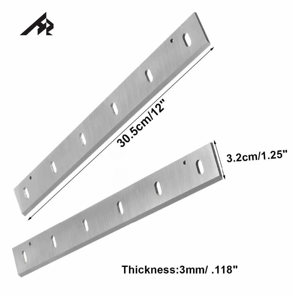 HZ 1" 305mm HSS строгательный нож лезвия для Makita 2012NB древесины Рейсмусный станок-комплект из 2 предметов