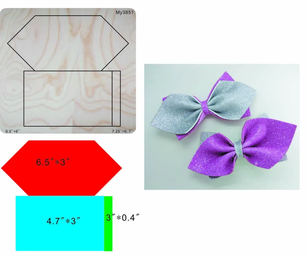 

bow die cut-10 & Wooden dies for scrapbooking, fit machine