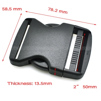 

Plastic Side Curved Release Buckle For Tactial Backpack Luggage Straps Outdoor sports bag Travel bag Webbing Size 50mm Free Ship