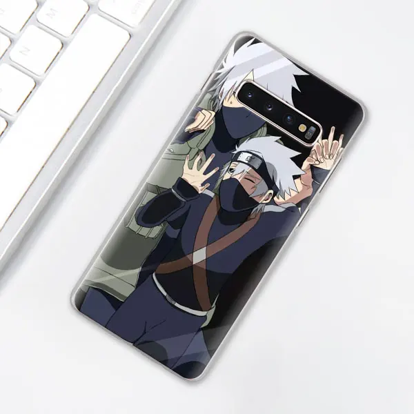 Аниме «Наруто» производства компании "Kakashi" чехол для телефона аниме для samsung Galaxy S10e S10 плюс S7 S8 S9 Plus, Note 8, 9, 10, плюс S10 5G M20 M30 жесткий чехол Coque - Цвет: 015