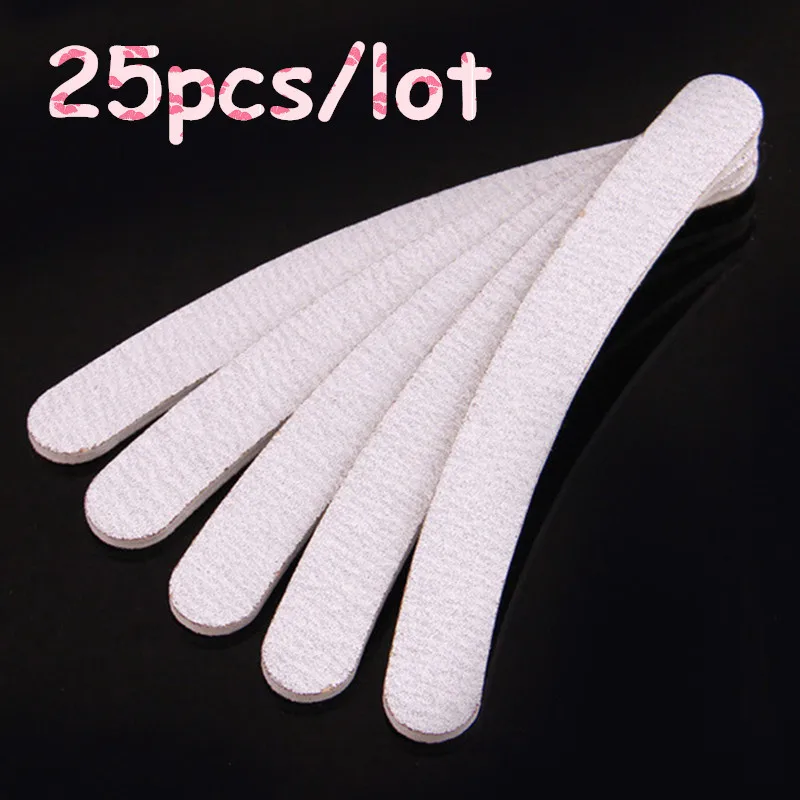 

Grey Nail Files Sanding Curve Banana for Nail Art Tips Manicure