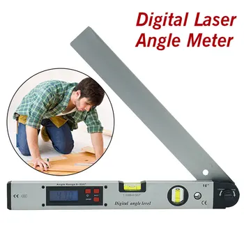 

400mm 225 Degree Digital Protractor Angle Finder Inclinometer Electronic Level without Magnets Level Angle Slope Test Ruler
