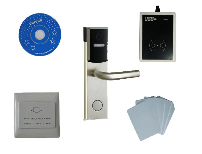 T57 hotel lock system kit include T57 hotel lockusb hotel encoderenergy saving switchT57 card  sn:8003-kit