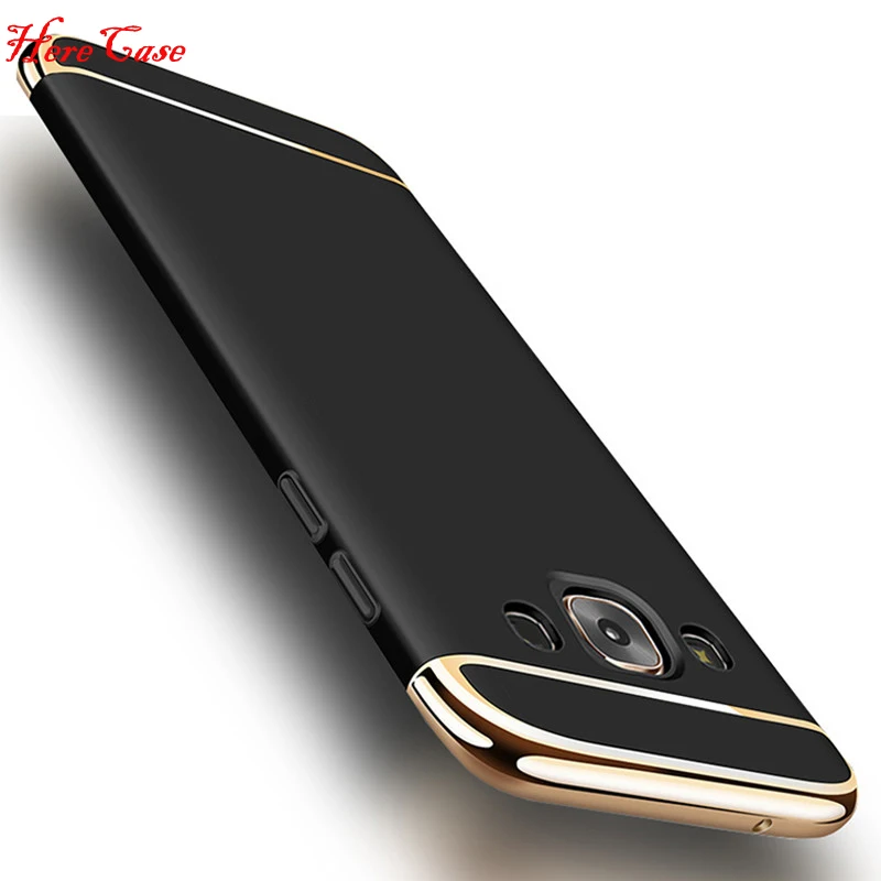 Для Samsung Galaxy J7 2015 чехол J700 роскошный 3 в 1 с золотым покрытием для 2016 J710 J710F задняя