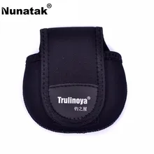 Nunatak круглая рыбацкая сумка 06#120*125 мм 32,6 г катушка защитный чехол для катушки для наживки рыболовные снасти Сумка Карп рыболовные сумки