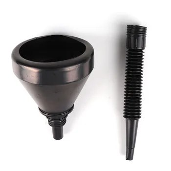 

2 in 1 Funnel Can Spout for car with Filter Thickening and Corrosion Resistance Retractable Travel Funnel Automobile Fuel Funnel