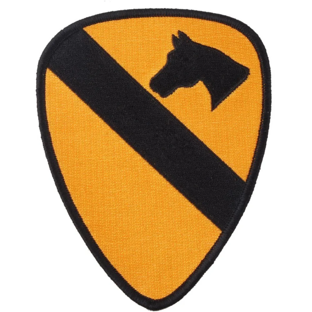 WW2 U.S. ARMY 1ST CALVARY SHOULDER PATCH HORSE EMBROIDERY MILITARY PATCH BADGE