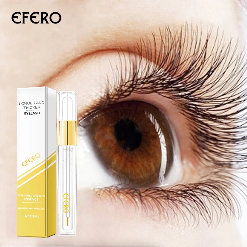 

EFERO Eyelash Growth Serum Curling Eyelash Enhancer Treatment Eye Lashes Extensions Mascara Essence Thicker Longer Eye Makeup