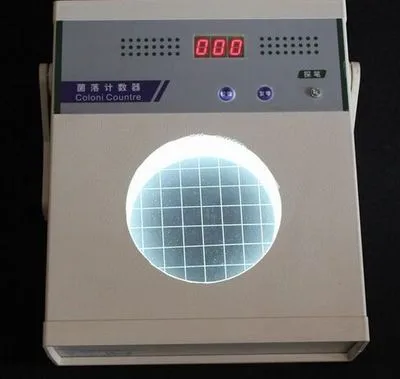 Colony counter semi-automatic bacteria testing equipment the number of bacteria tester counter capacity 0 ~ 999