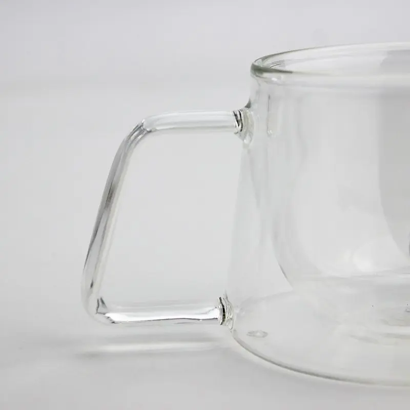 High Quality Double Glass Coffee Mugs with Handle Heat Resistant Double Wall Glass Cups Transparent Tea Mug Wine Mug Drinkware (10)