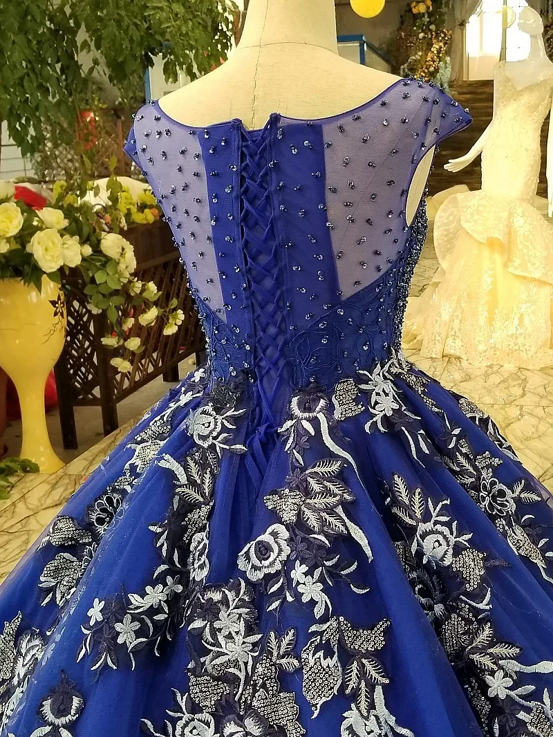 Backlakegirls/новое бальное платье синего цвета с пятнами, роскошное вечернее платье вышивка кристаллами, Вечерние Платья Vestidos De Festa, настоящая